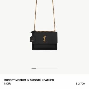 Medium Sunset in Black/Gold